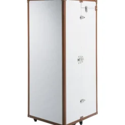 KARE Design Meubles>Armoire coffre Cosmopolitan Croco blanche