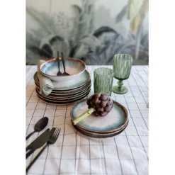 KARE Design Accessoires>Assiette creuse Laguna bleu Ø20cm