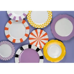 KARE Design Accessoires>Assiette Harlequin violet Ø27cm