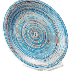 KARE Design Accessoires>Assiette Swirl bleu Ø19cm