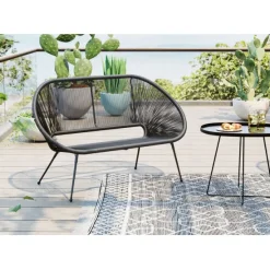KARE Design Meubles>Banquette Acapulco Mono noir
