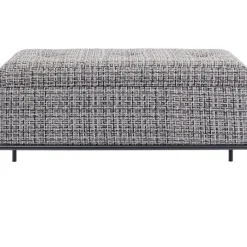 KARE Design Meubles>Banquette Buttons Storage noir-blanc PM