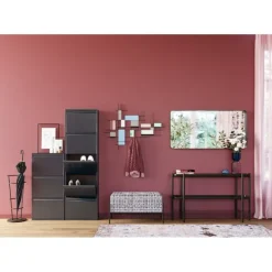 KARE Design Meubles>Banquette Buttons Storage noir-blanc PM