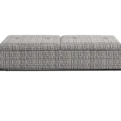 KARE Design Meubles>Banquette Buttons Storage noir-blanc GM