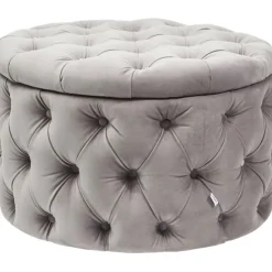 KARE Design Meubles>Banquette coffre Desire velours argenté