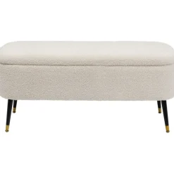 KARE Design Meubles>Banquette coffre Rico blanc