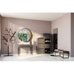 KARE Design Meubles>Banquette Crossover gris noir 90x40cm