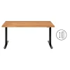 KARE Design Meubles>Bureau Office Jackie chêne noir 160x80