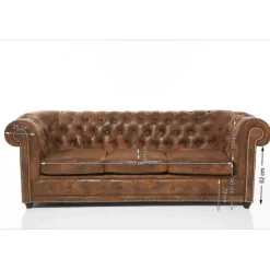 KARE Design Meubles>Canapé Cambridge 3 places Vintage Smart