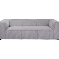 KARE Design Meubles>Canapé Cubetto Cord 3-places gris clair 220cm