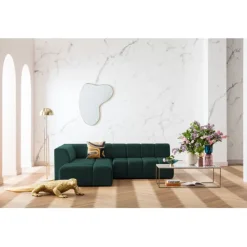KARE Design Meubles>Canapé d angle Belami vert foncé gauche 265cm