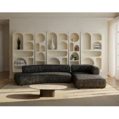 KARE Design Meubles>Canapé d angle Bow droite Gris