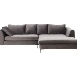 KARE Design Meubles>Canapé d angle Gianni droite gris-noir