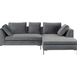 KARE Design Meubles>Canapé d angle Gianni velours gris droite  270x167