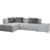 KARE Design Meubles>Canapé d angle Infinity Ottomane gris gauche