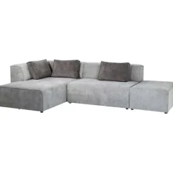 KARE Design Meubles>Canapé d angle Infinity Ottomane gris gauche