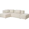KARE Design Meubles>Canapé d angle Infinity Ottomane Cord crème gauche