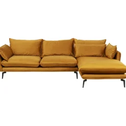 KARE Design Meubles>Canapé d angle Monza droite velours curry 296cm