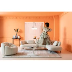 KARE Design Meubles>Canapé d angle Peppo blanc