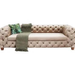 KARE Design Meubles>Canapé Desire 3-places velours écru