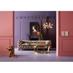 KARE Design Meubles>Canapé Desire 3-places velours écru