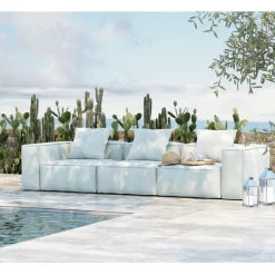 KARE Design Meubles>Canapé KoraliBeach Outdoor bleu 320cm