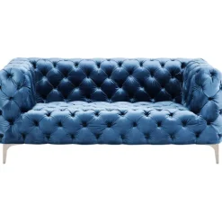 KARE Design Meubles>Canapé Look 2-places velours bleu