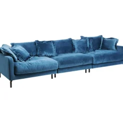 KARE Design Meubles>Canapé Lullaby 3-places pétrole