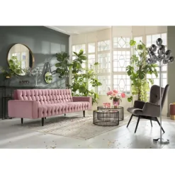KARE Design Meubles>Canapé Milchbar 3-places velours mauve
