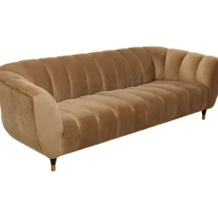 KARE Design Meubles>Canapé Spectra velours marron 3-places 245cm