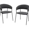 KARE Design Meubles>Chaise a. acc. Belle anthracite (2/set)