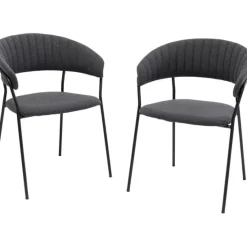 KARE Design Meubles>Chaise a. acc. Belle anthracite (2/set)