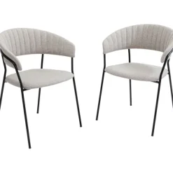 KARE Design Meubles>Chaise a. acc. Belle Gris Argent (2/set)