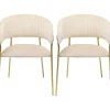 KARE Design Meubles>Chaise a. acc. Belle Velvet crème (2/set)