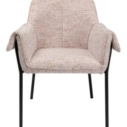 KARE Design Meubles>Chaise a. acc. Bess clair Beige Flitter