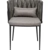 KARE Design Meubles>Chaise a. acc. Cheerio gris av. coussin