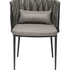 KARE Design Meubles>Chaise a. acc. Cheerio gris av. coussin