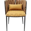 KARE Design Meubles>Chaise a. acc. Cheerio jaune a.coussin