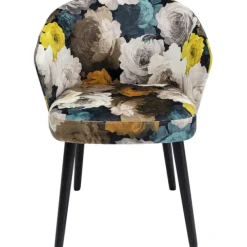 KARE Design Meubles>Chaise a. acc. Peony Flower jaune