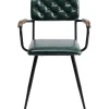 KARE Design Meubles>Chaise a. acc. Salsa.cuir vert foncé