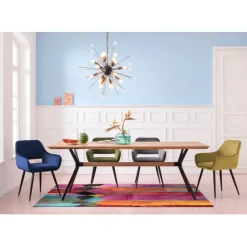 KARE Design Meubles>Chaise a. acc. San Francisco bleu