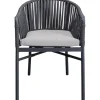 KARE Design Meubles>Chaise a. acc. Santanyi gris foncé