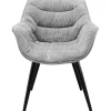 KARE Design Meubles>Chaise a. acc. Thelma mélange gris