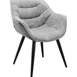 KARE Design Meubles>Chaise a. acc. Thelma mélange gris