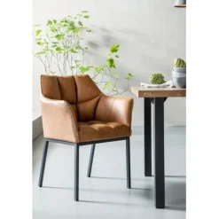 KARE Design Meubles>Chaise a. acc. Thinktank marron