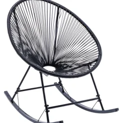 KARE Design Meubles>Chaise à bascule Acapulco Mono noir