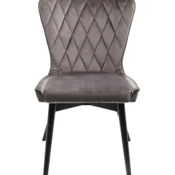 KARE Design Meubles>Chaise Black Marshall velours gris