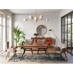 KARE Design Meubles>Chaise Black Marshall velours gris