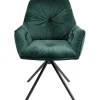 KARE Design Meubles>Chaise pivotante a. acc. Mila.vert