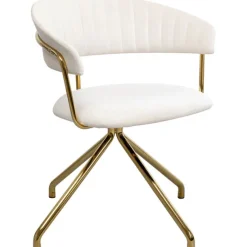 KARE Design Meubles>Chaise pivotante Belle velours crème